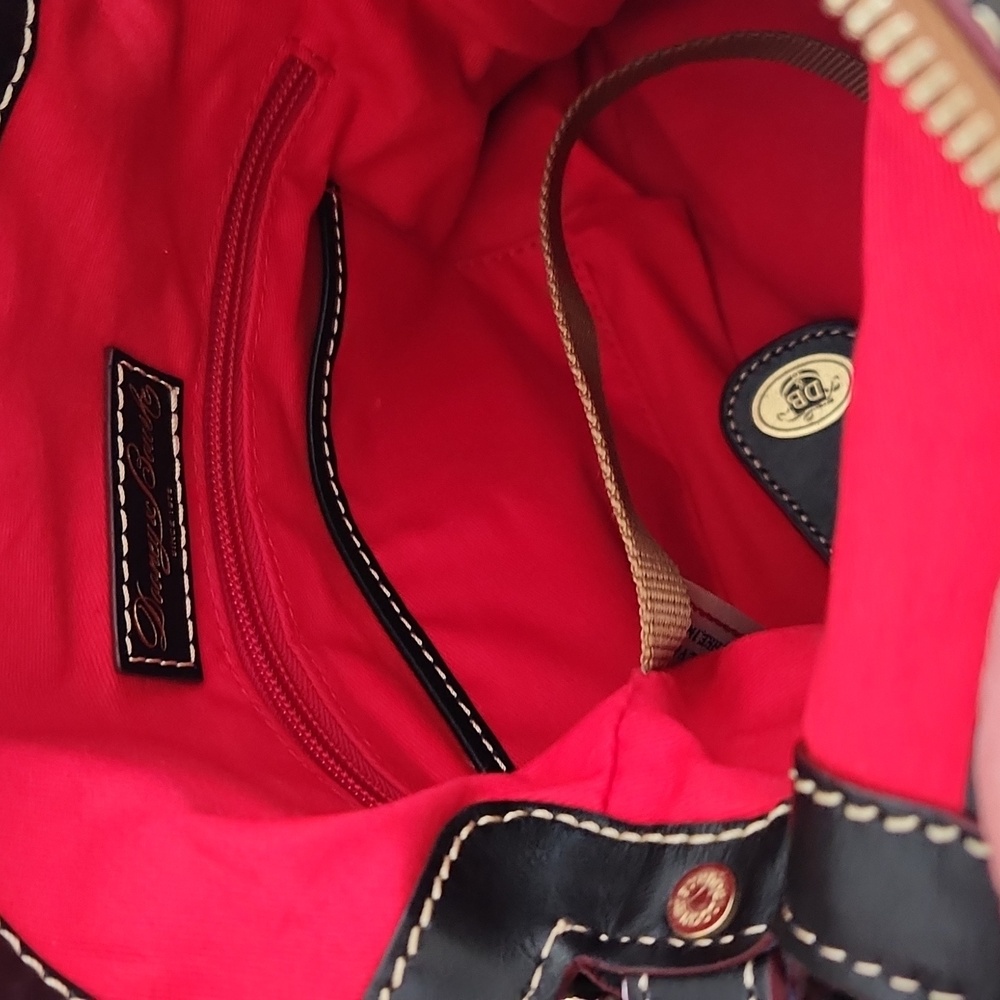 Dooney & Bourke, Black Leather Hobo Shoulder Bag - Picture 9 of 16